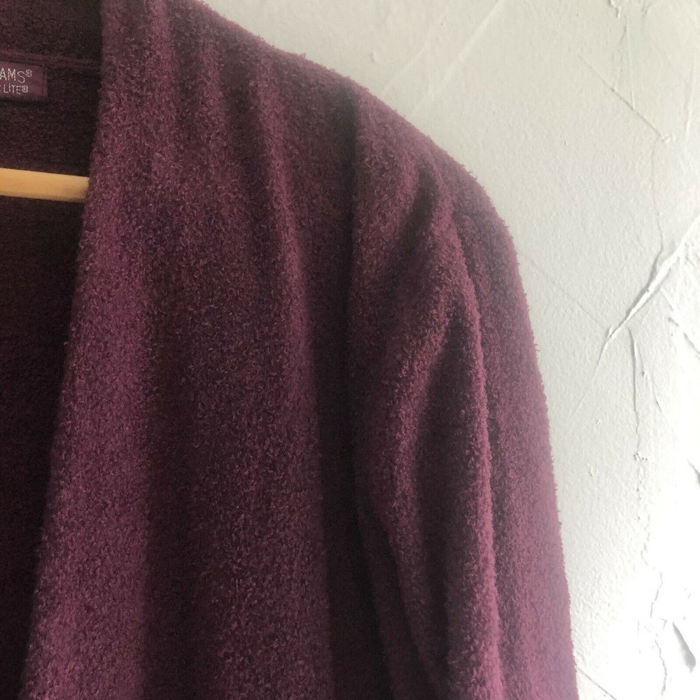 BAREFOOT DREAMS Size S/M Chic Cozy Lite Purple Island Wrap Cardigan - Picture 7 of 7